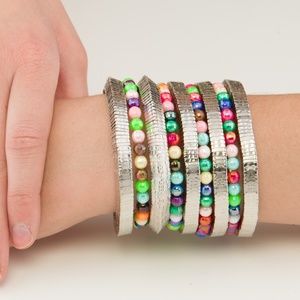 Colorful Rainbow Goddess Bangle Bracelet